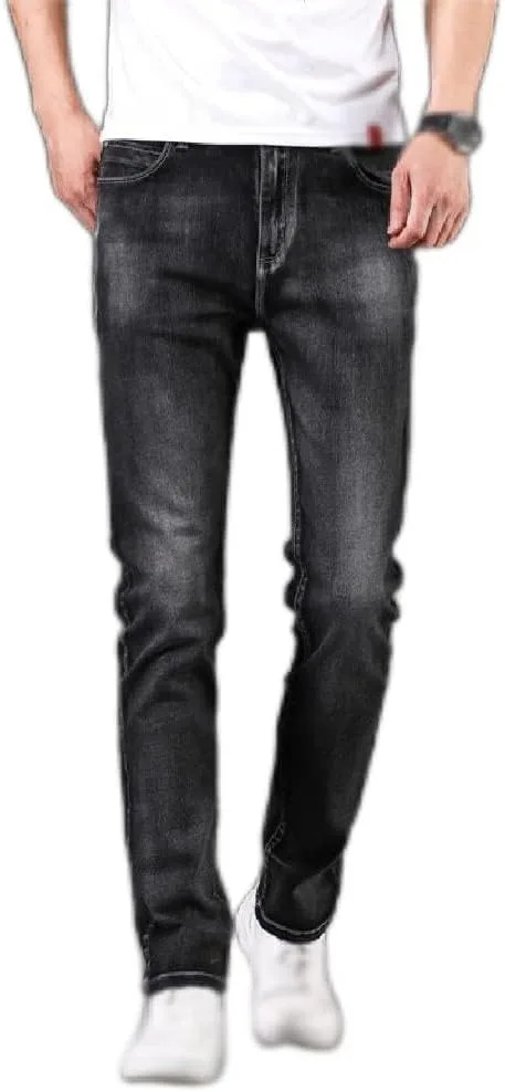 

Мужские джинсы Casual Black Skinny с эластаном Plus Size CGTENBS