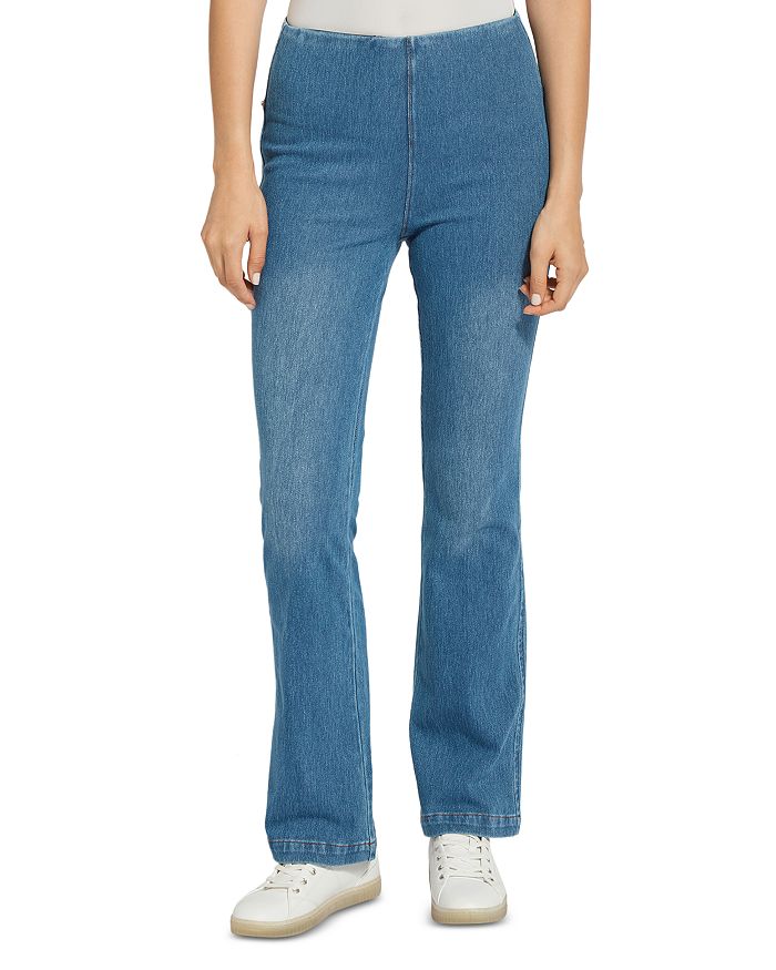 

Джинсы Baby Bootcut в среднем потертости Lyssé, синий