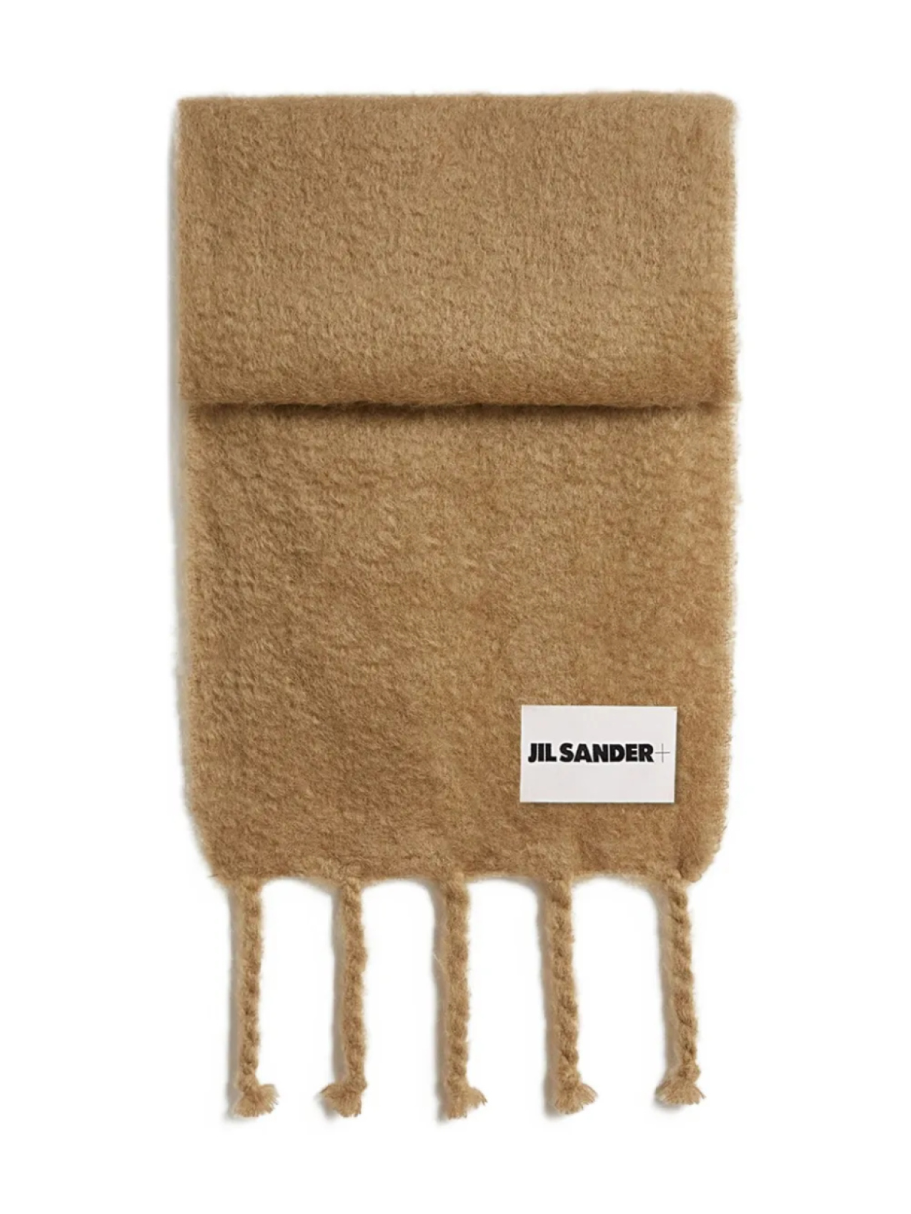 

Шарф из мохеровой смеси JIL SANDER+, коричневый