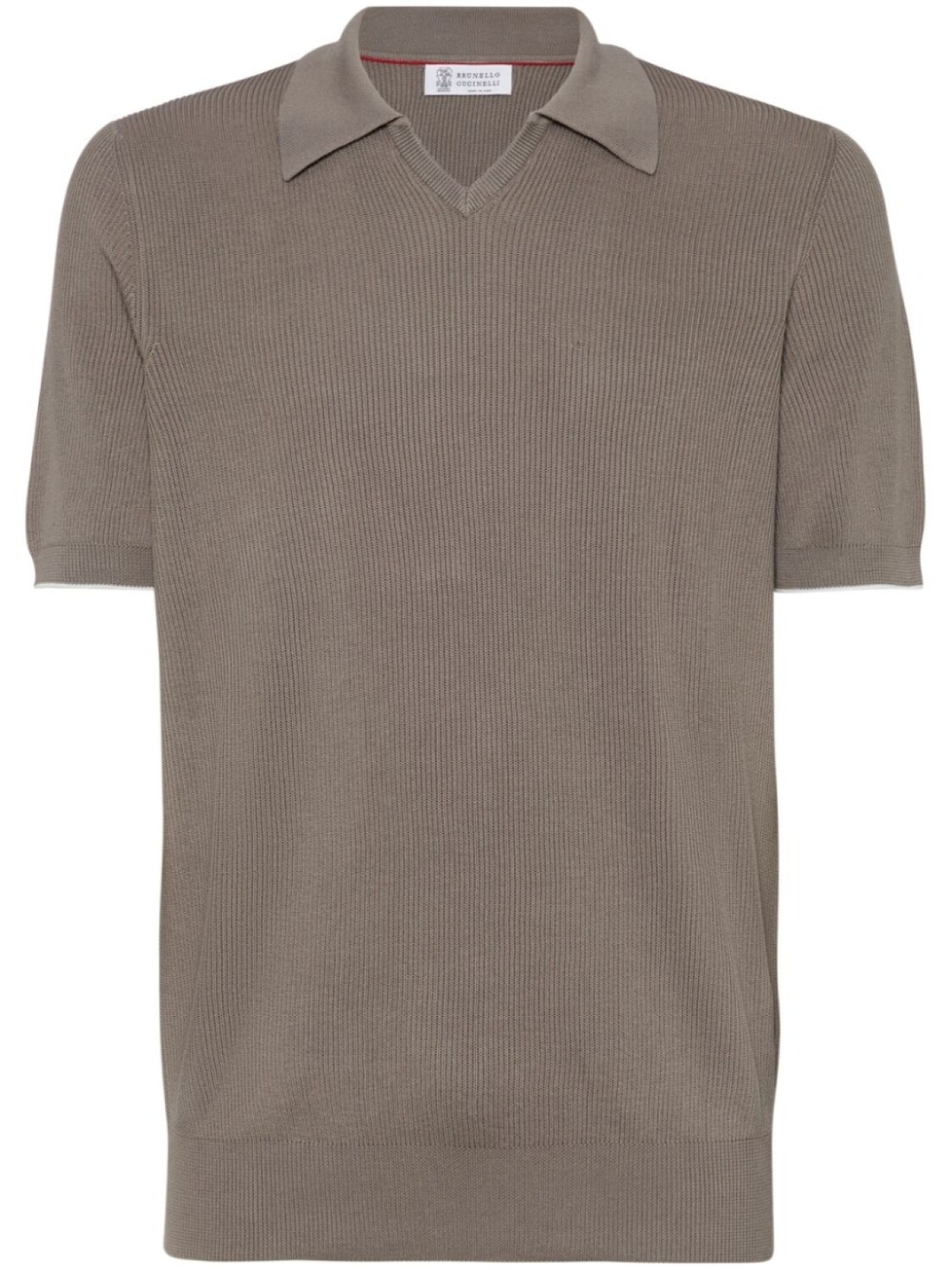 

Brunello Cucinelli трикотажная рубашка поло, серый