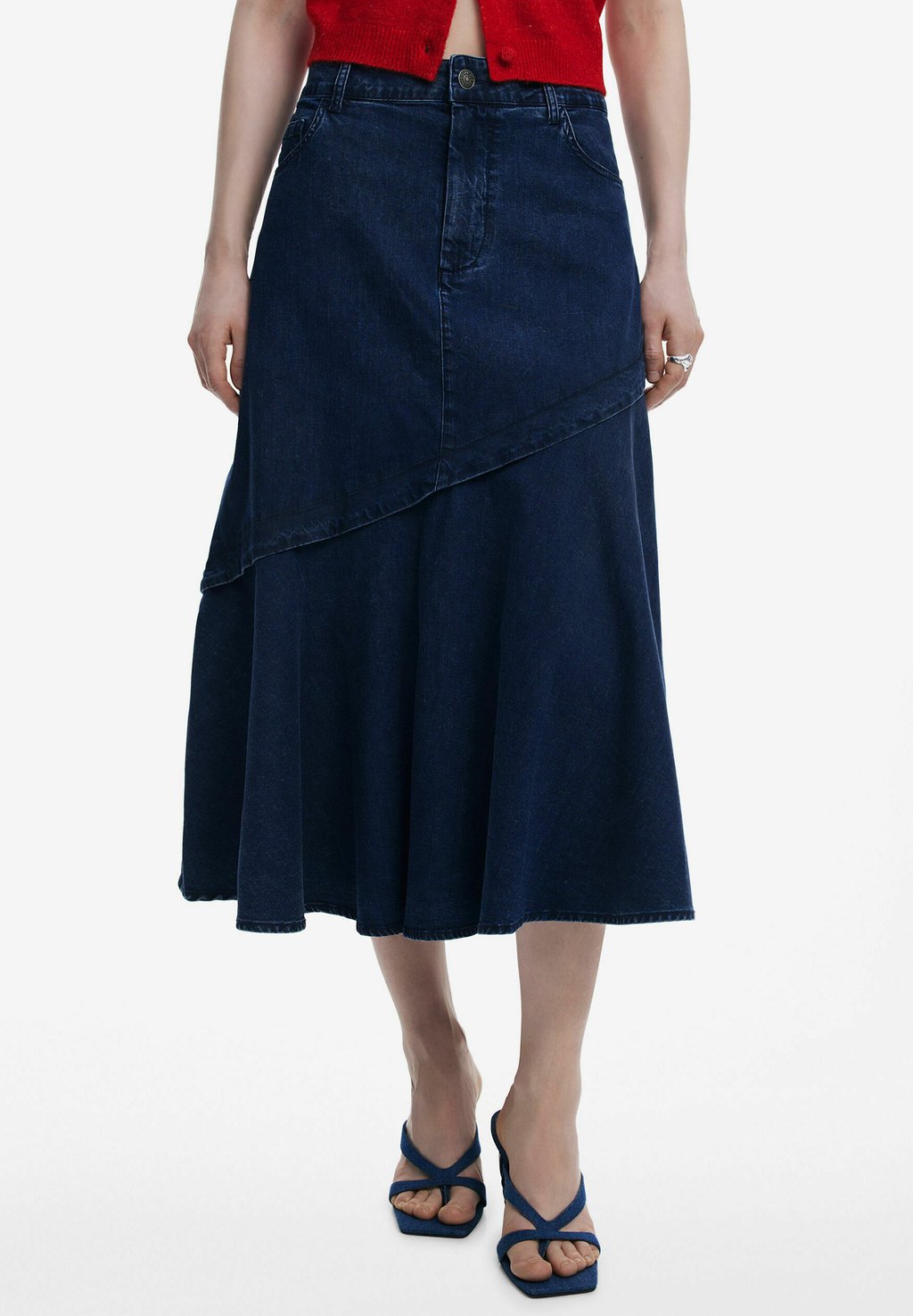 

Джинсовая юбка RUFFLE - A-line skirt Desigual, темно-синий