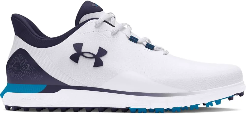 Мужские гольф-кроссовки Under Armour Drive Fade без шипов, белый/синий — фото 3