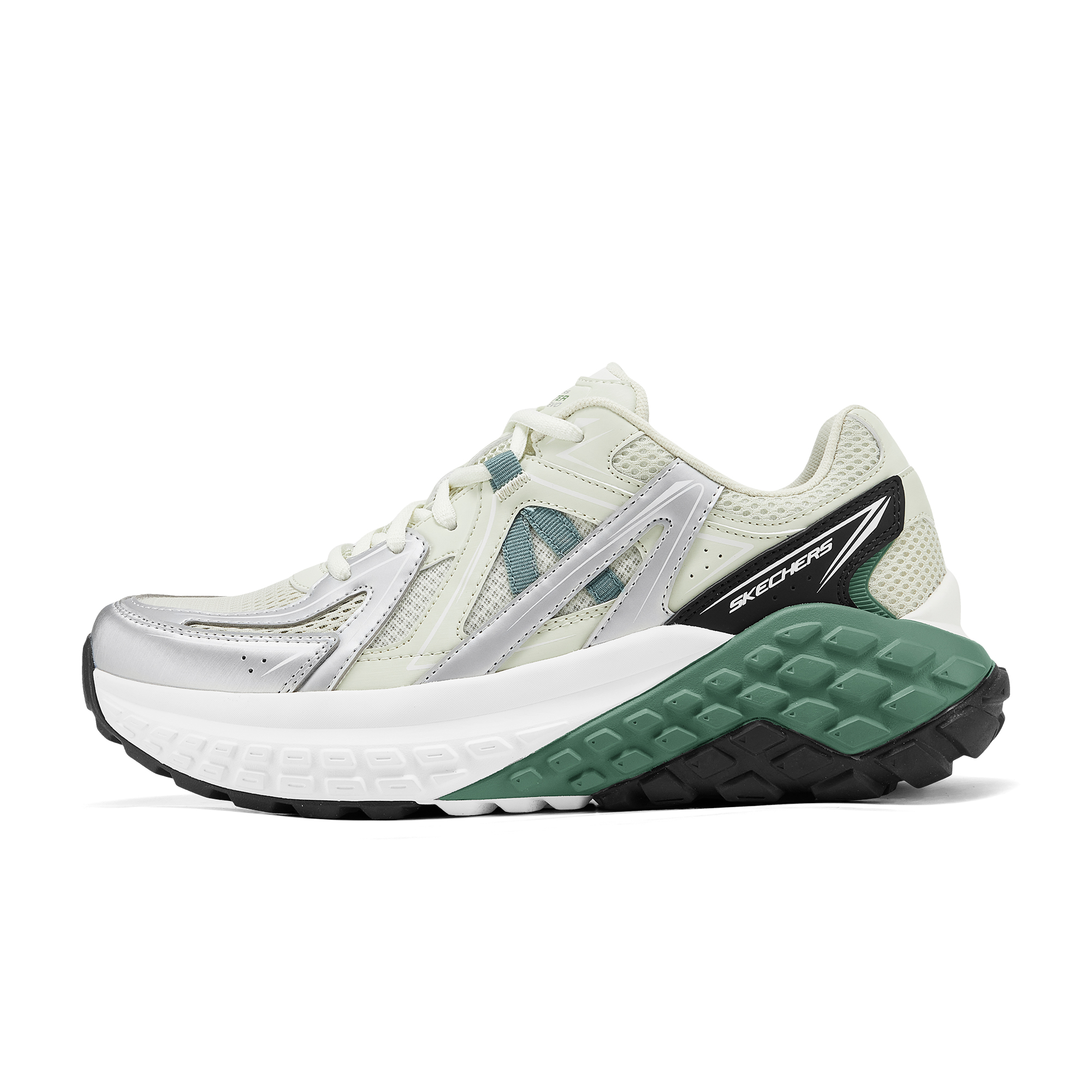 

Skechers Кроссовки для бега D'Lites с низким верхом, износостойкие, дышащие, Rebound, мужские, бежево-зеленые