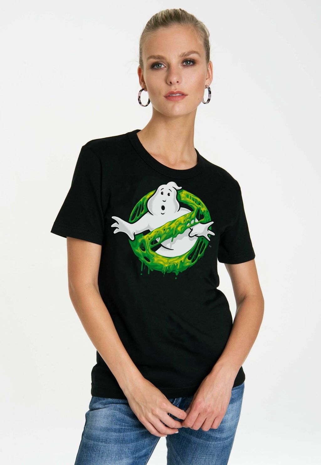 

Футболка с принтом GHOSTBUSTERS SLIME LOGO LOGOSHIRT, черный