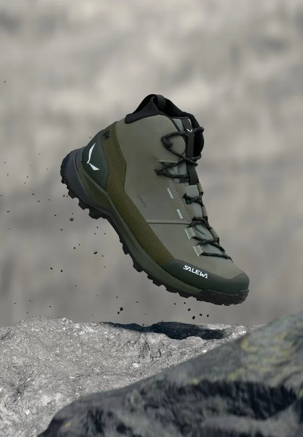 Походные ботинки puez mid ptx Salewa, Shadow/Dark Olive