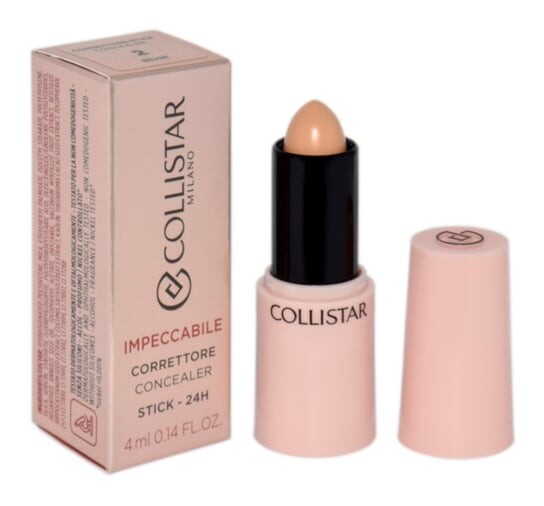 

Часовой консилер для лица 2 бежевого цвета, 4 мл Collistar, Impeccabile Concealer Stick, 24-