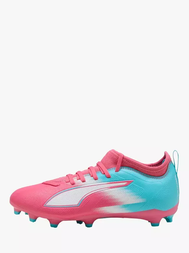 Детские футбольные бутсы ULTRA 6 на шнуровке, цвет Hero Blue PUMA — фото 4