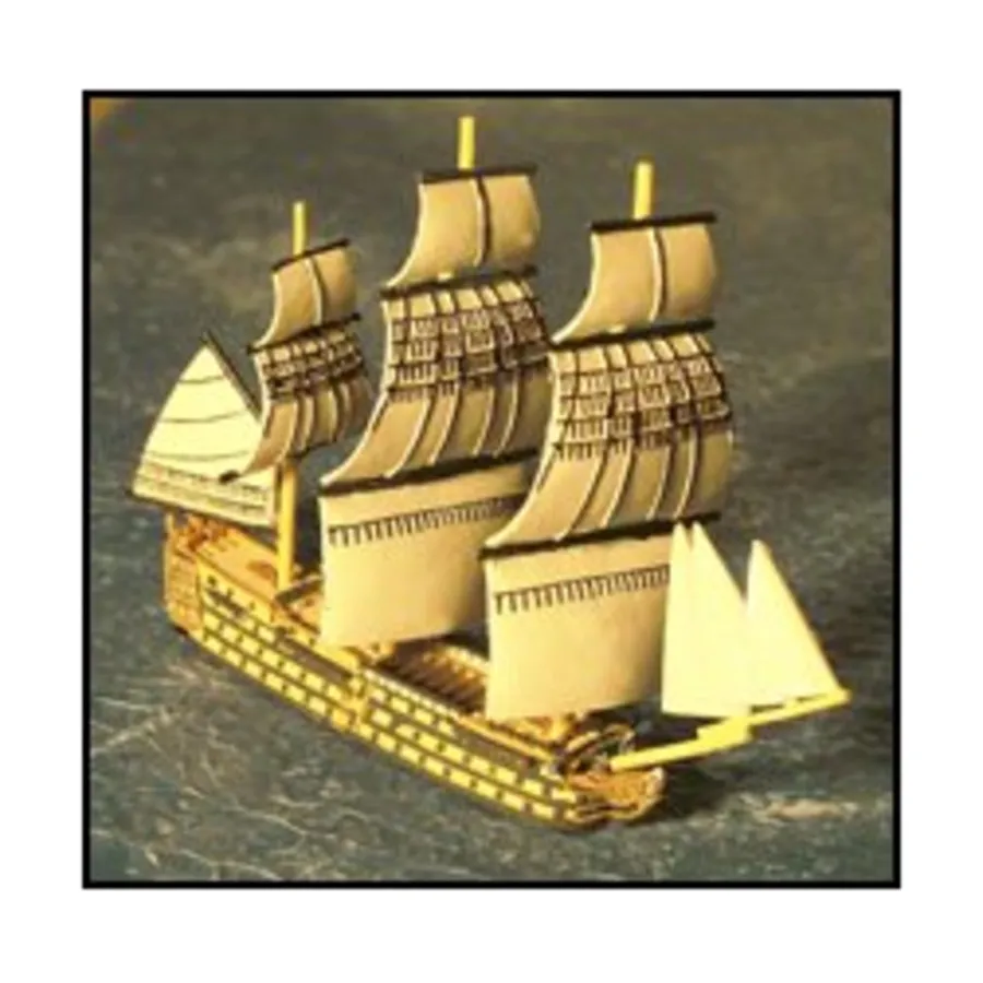 

Миниатюра Micronauts - Napoleonic Era Sailing Ships - Full Sail Sets (1/1200) 100 Gun Ship-of-the-Line - HMS Victory