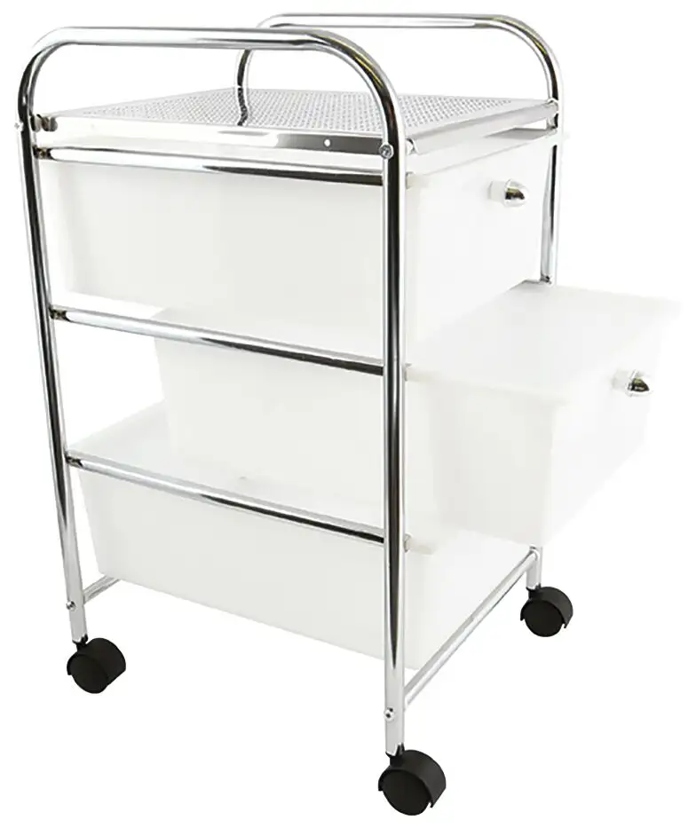 

Тележка МСВ "141309" MSV 33х62,5х40 см, белый/серебристый