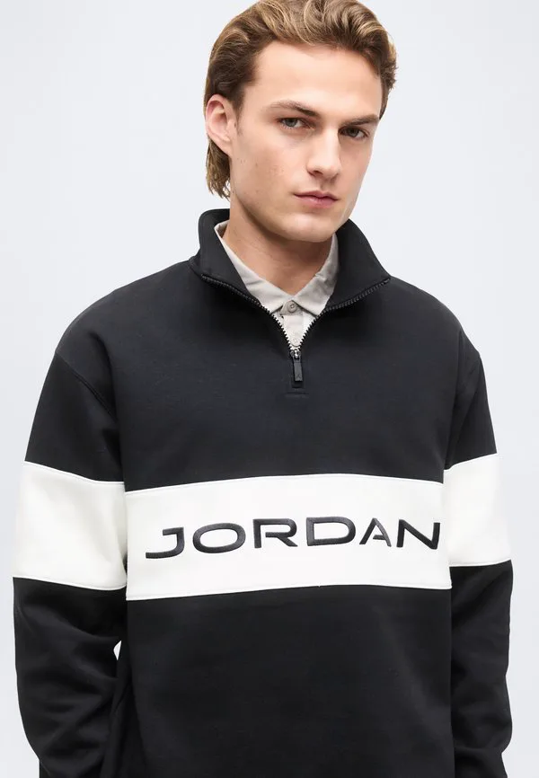 Толстовка с застежкой-молнией до середины груди для игры в гольф Jordan, Black/Sail/Dark Shadow — фото 4