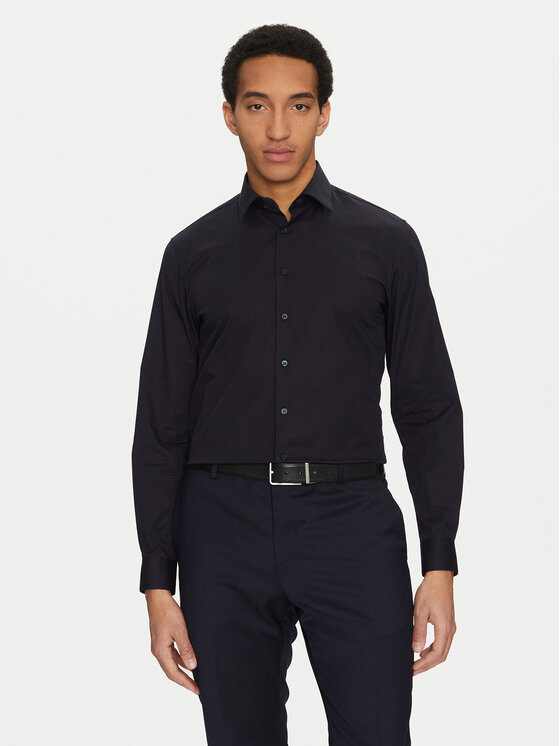 

Рубашка облегающего кроя K10K109509 Calvin Klein, синий