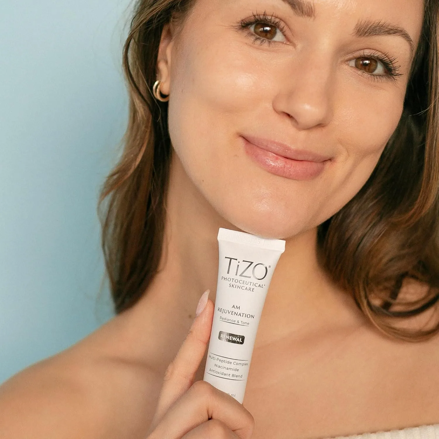 Крем для лица Tizo — Photoceutical AM Rejuvenation | Восстановление с помощью пептидов | Ниацинамид | Мощные, 30 мл — фото 4