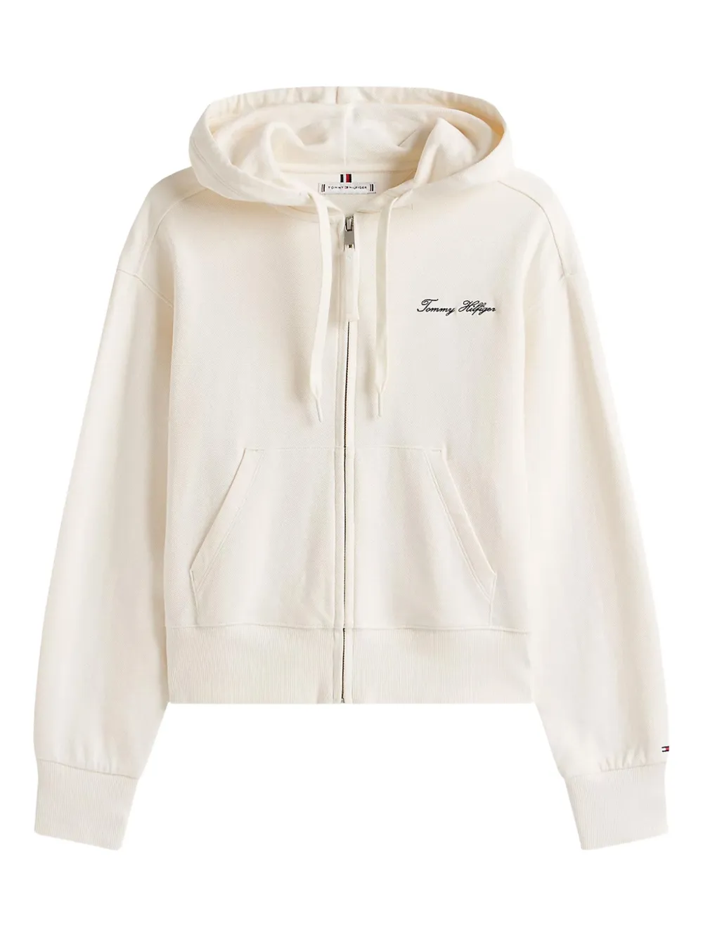 

Кардиган на молнии с вышитым логотипом Tommy Hilfiger, белый