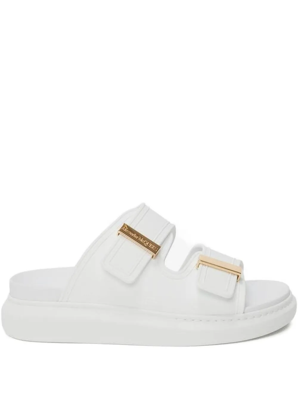 Сандалии с ремешками Alexander McQueen, белый