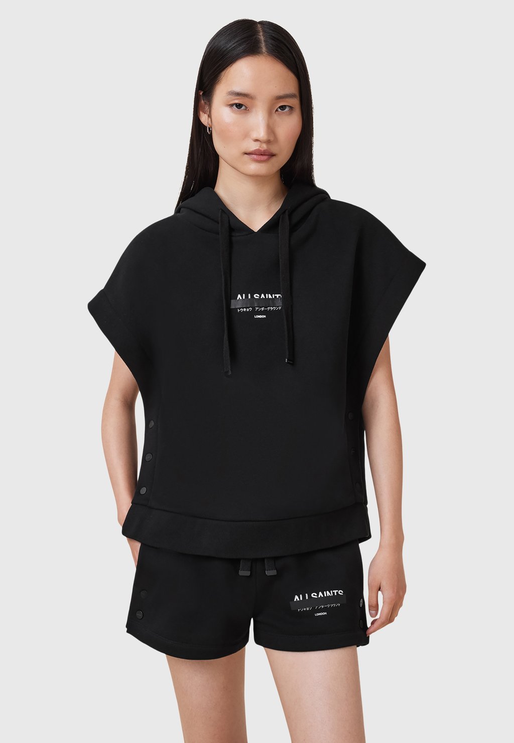 

Футболка с принтом SORRI AllSaints, черный
