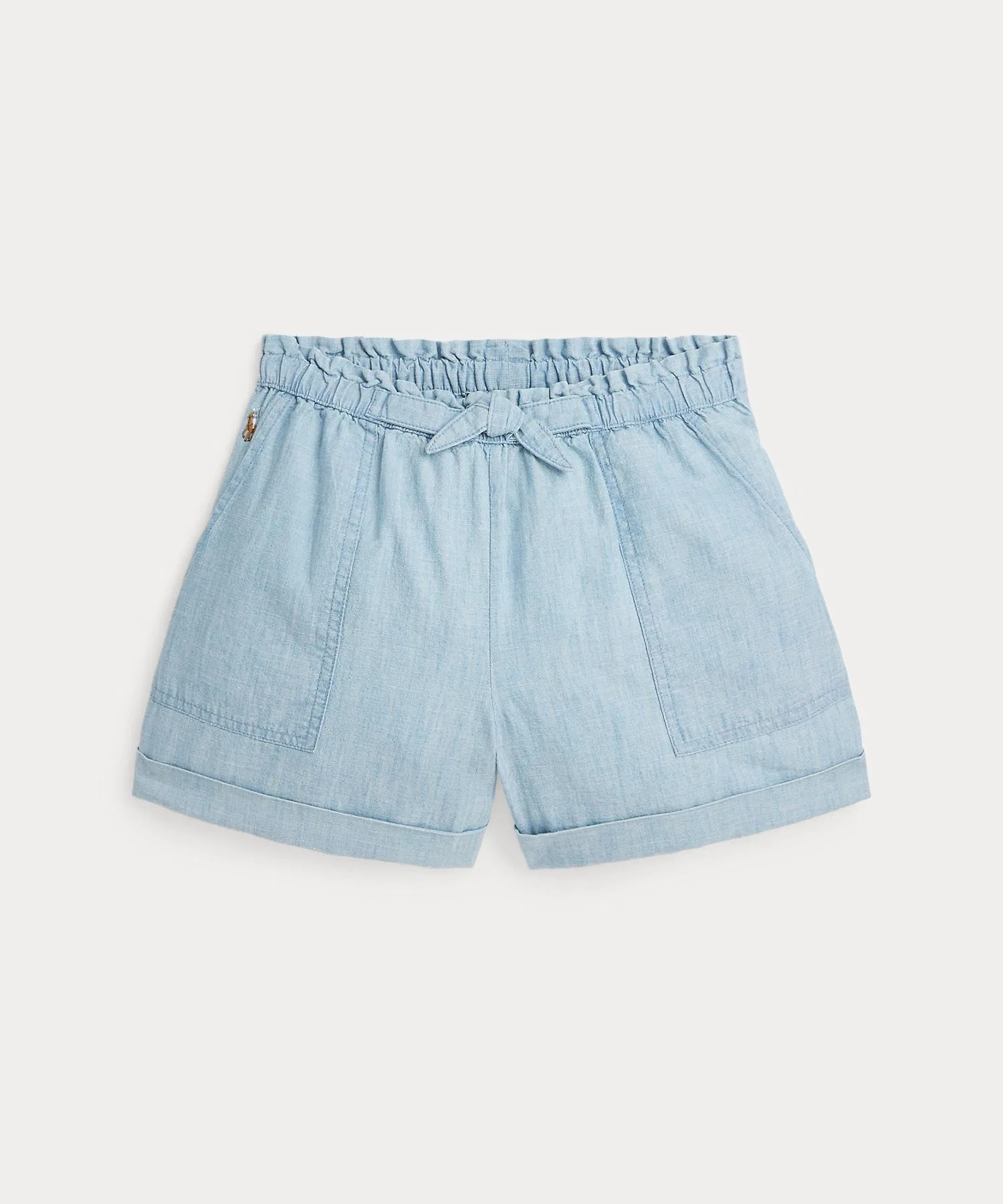 Детские шорты POLO RALPH LAUREN CHILDRENSWEAR из шамбре — фото 2