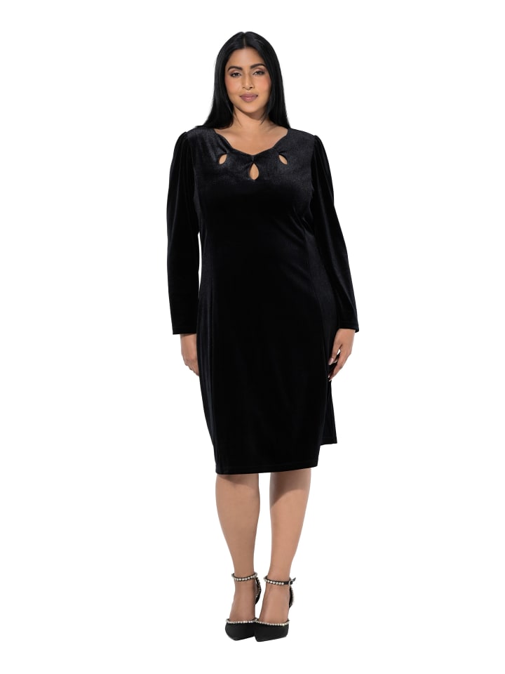 

Ulla Popken Черное платье миди