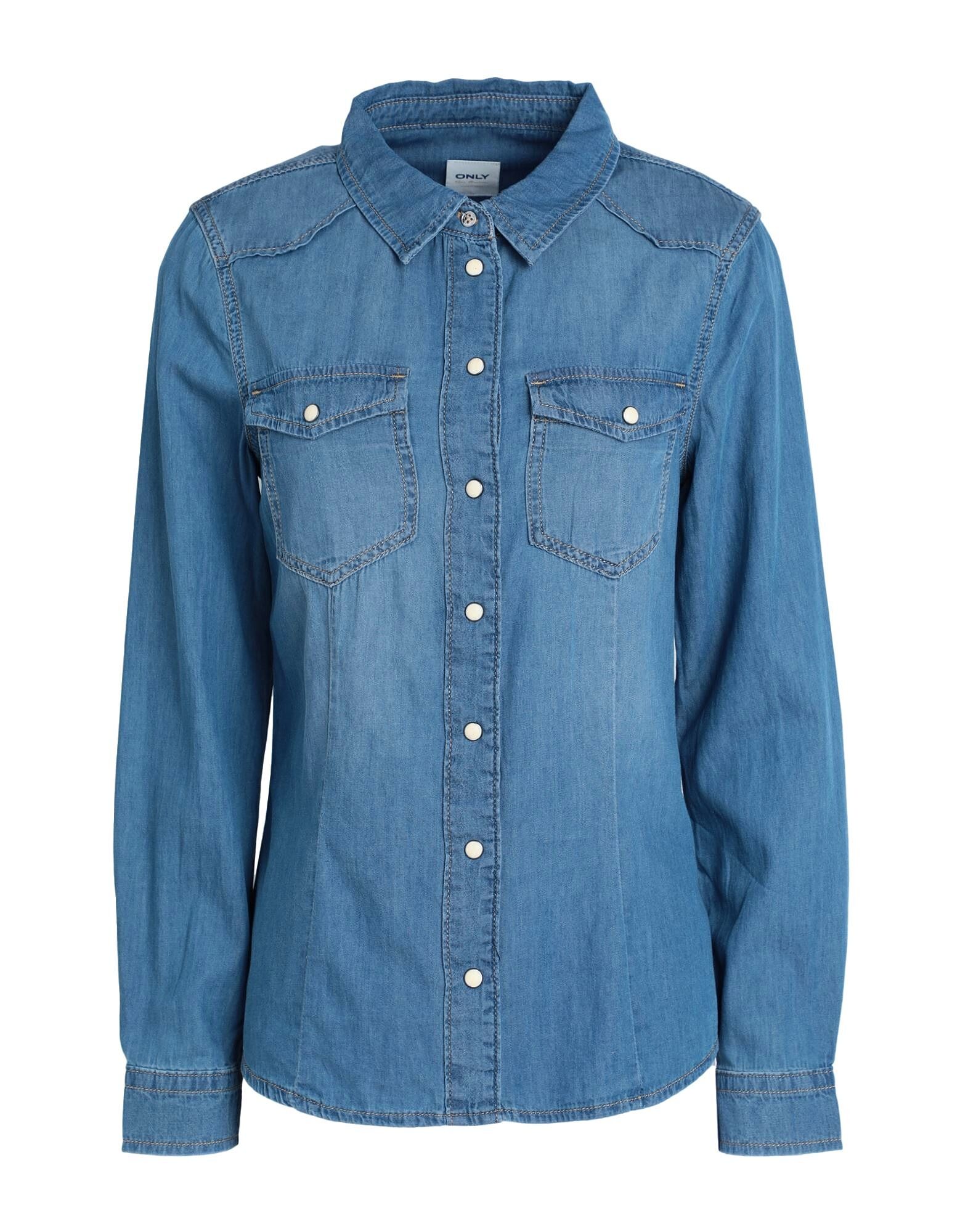 

Джинсовая рубашка Only, синий