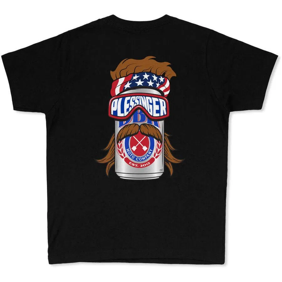 Футболка Youth mullet madness Dirt Bike Kidz, Black — фото 3