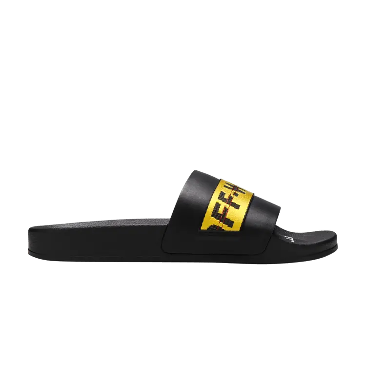 

Сандалии Off-White Off-White Industrial Sliders 'Black Yellow', черный