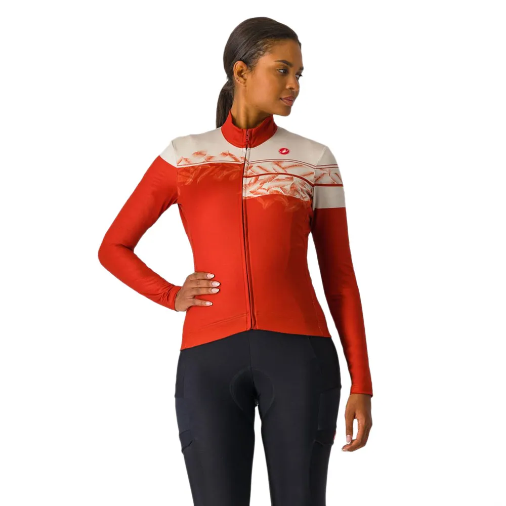 

Джерси с длинным рукавом Castelli Unlimited Thermal 2, красный