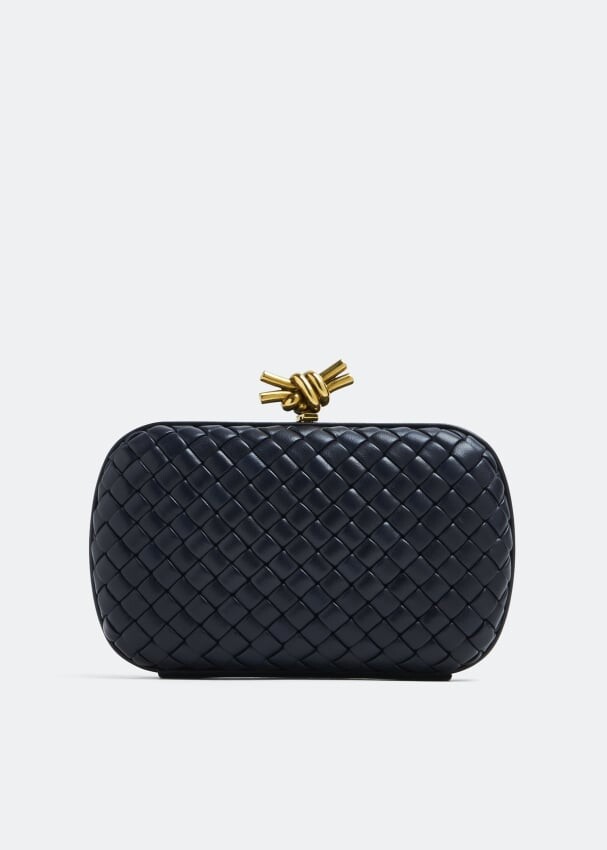 

Клатч Bottega Veneta Knot Minaudiere, синий