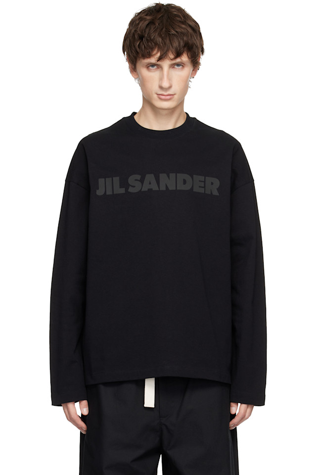 

Футболка с логотипом Jil Sander, черный