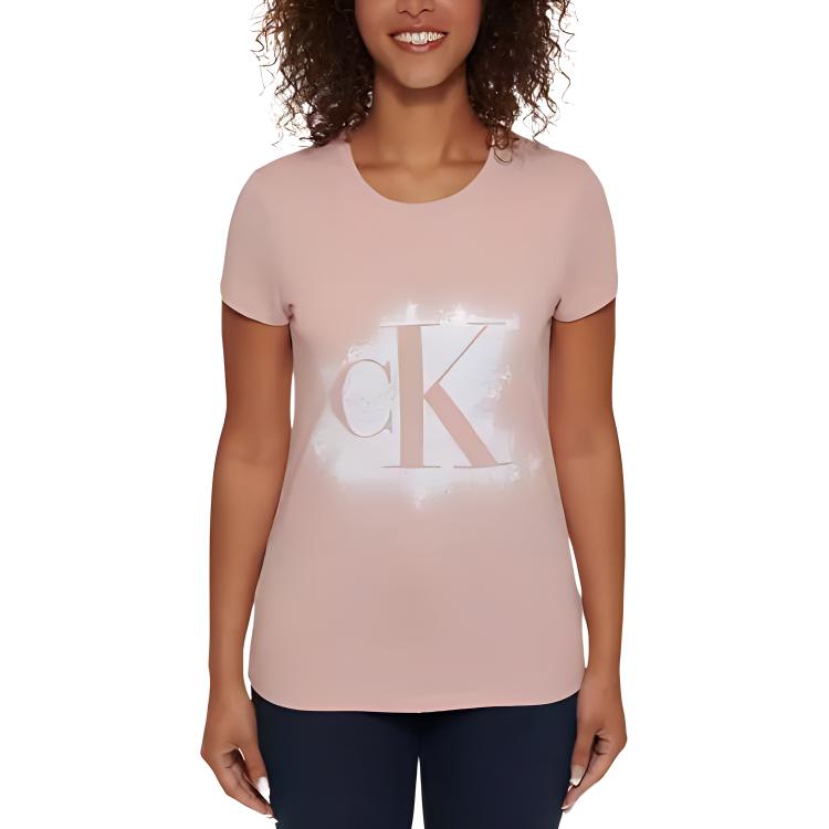 

Calvin Klein Футболка женская розовая, Розовый, Calvin Klein Футболка женская розовая