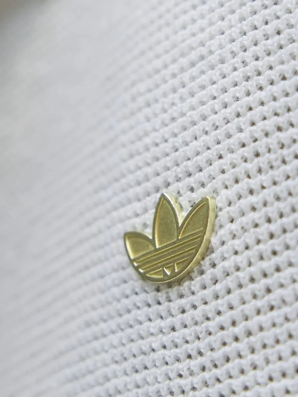Поло с вышитым логотипом Adidas, белый — фото 3