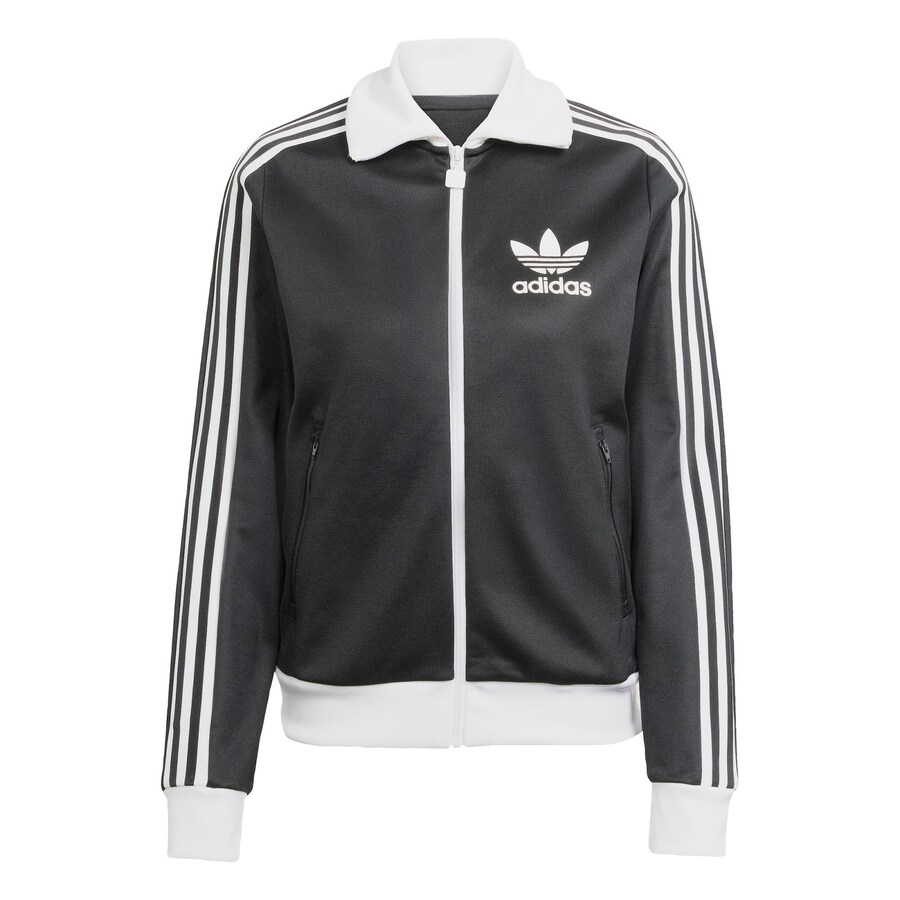 

Толстовка с капюшоном на молнии ADIDAS ORIGINALS Beckenbauer, черный
