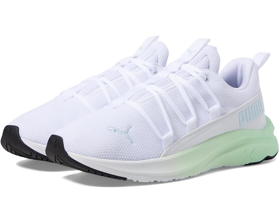 Кроссовки PUMA Softride One4All Mesh Fade, цвет PUMA White/Dewdrop/Fresh Mint