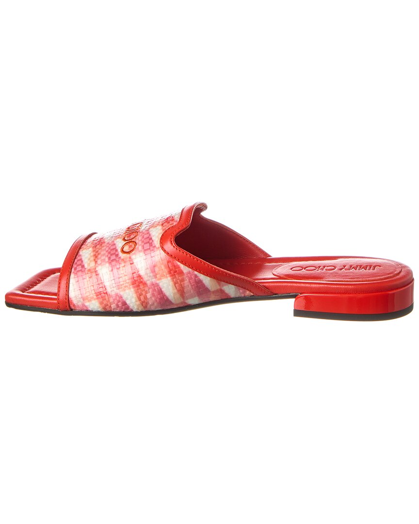 Туфли-лодочки Jimmy Choo Nako из плетеной кожи, розовый — фото 2