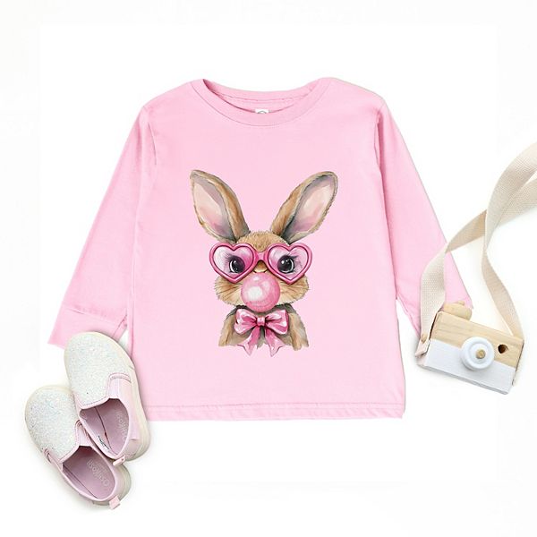 Футболка с длинным рукавом Bunny sunglasses bubblegum The Juniper Shop, Seafoam — фото 2