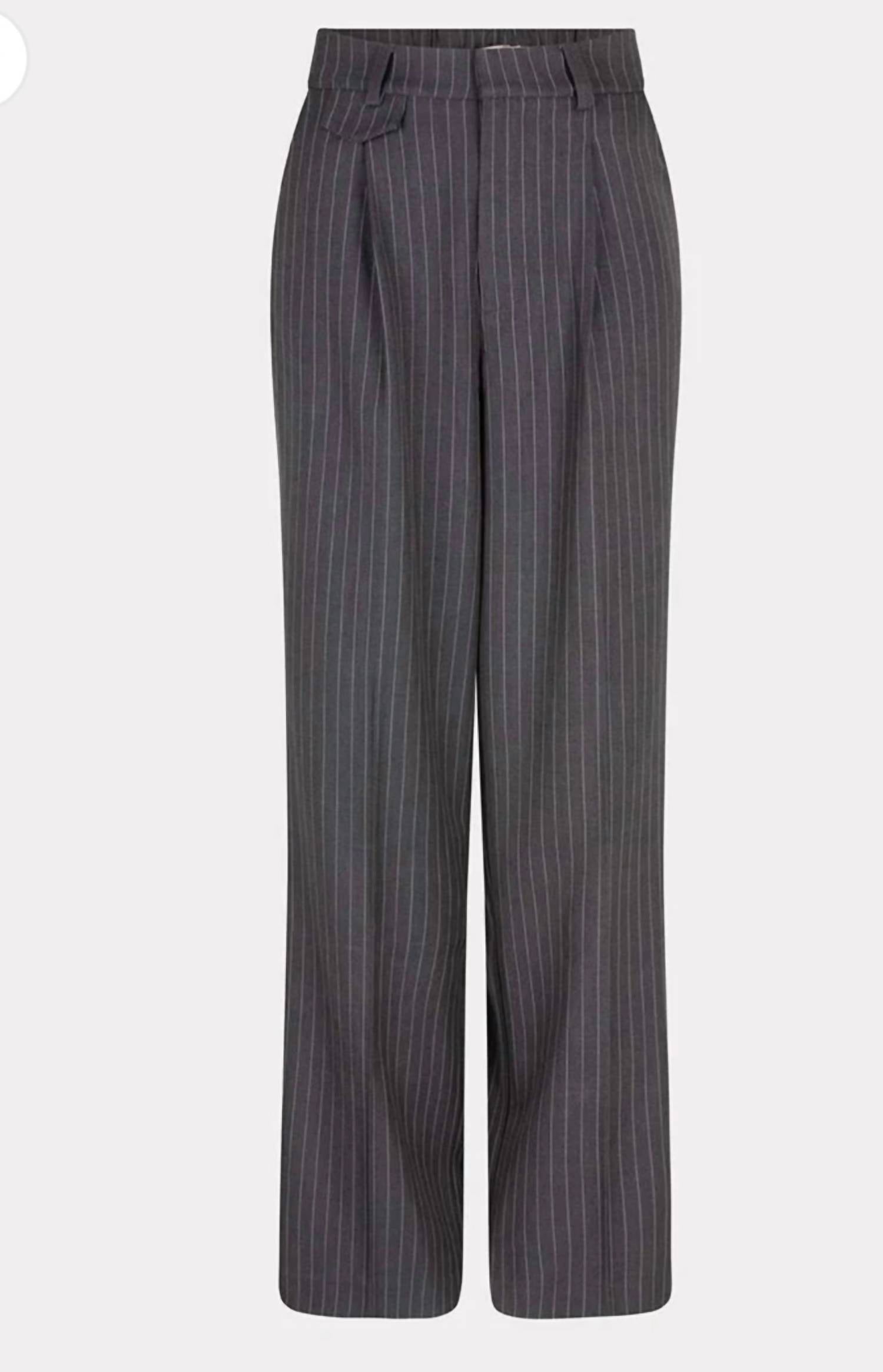 

Брюки в тонкую полоску темно-серого цвета Esqualo, темно-серый