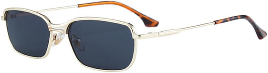 

Солнцезащитные очки в стиле ретро, ​​прямоугольная металлическая оправа, женские, с прозрачными градиентными линзами, защита от УФ-излучения UV400, мужские солнцезащитные очки LANGSER, Golden Grey