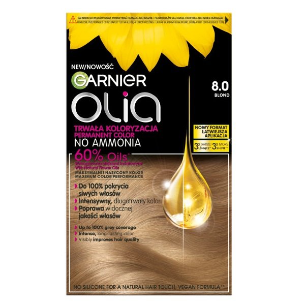 

Краска для волос Garnier Olia 8.0 Blonde