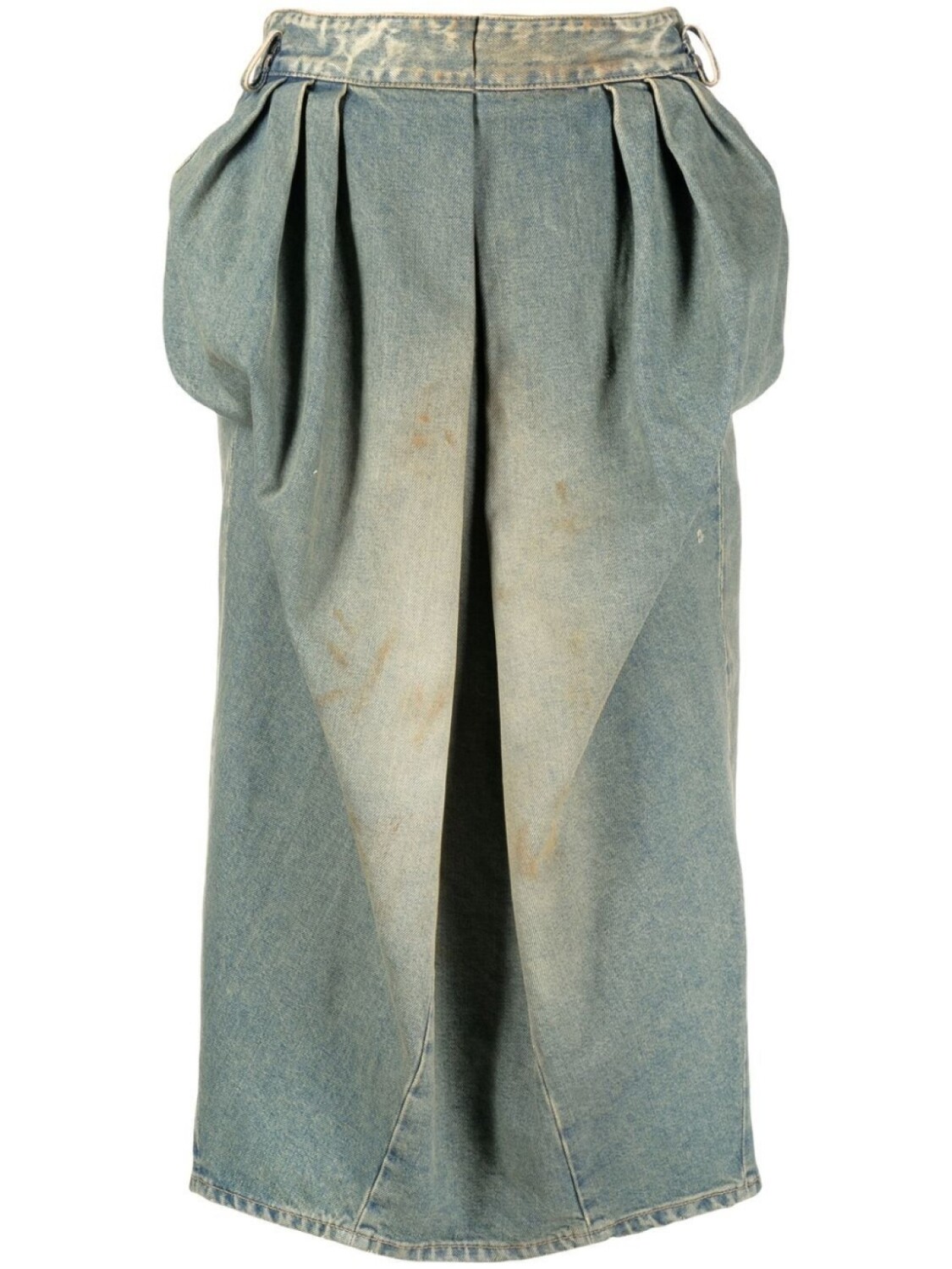 

Maison Margiela джинсовая юбка миди со складками, синий