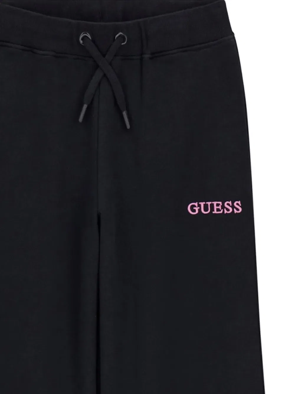 Спортивные брюки на шнуровке с вышитым логотипом Guess Kids, черный — фото 3