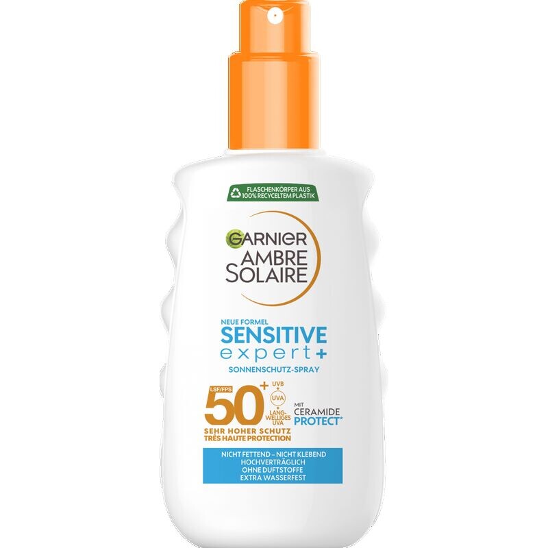 

Солнцезащитный спрей Sensitive Expert+ SPF 50+ Garnier, 150 ml