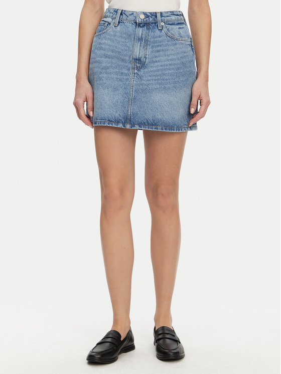 

Джинсовая юбка обычного кроя WW0WW44392 Tommy Hilfiger, синий
