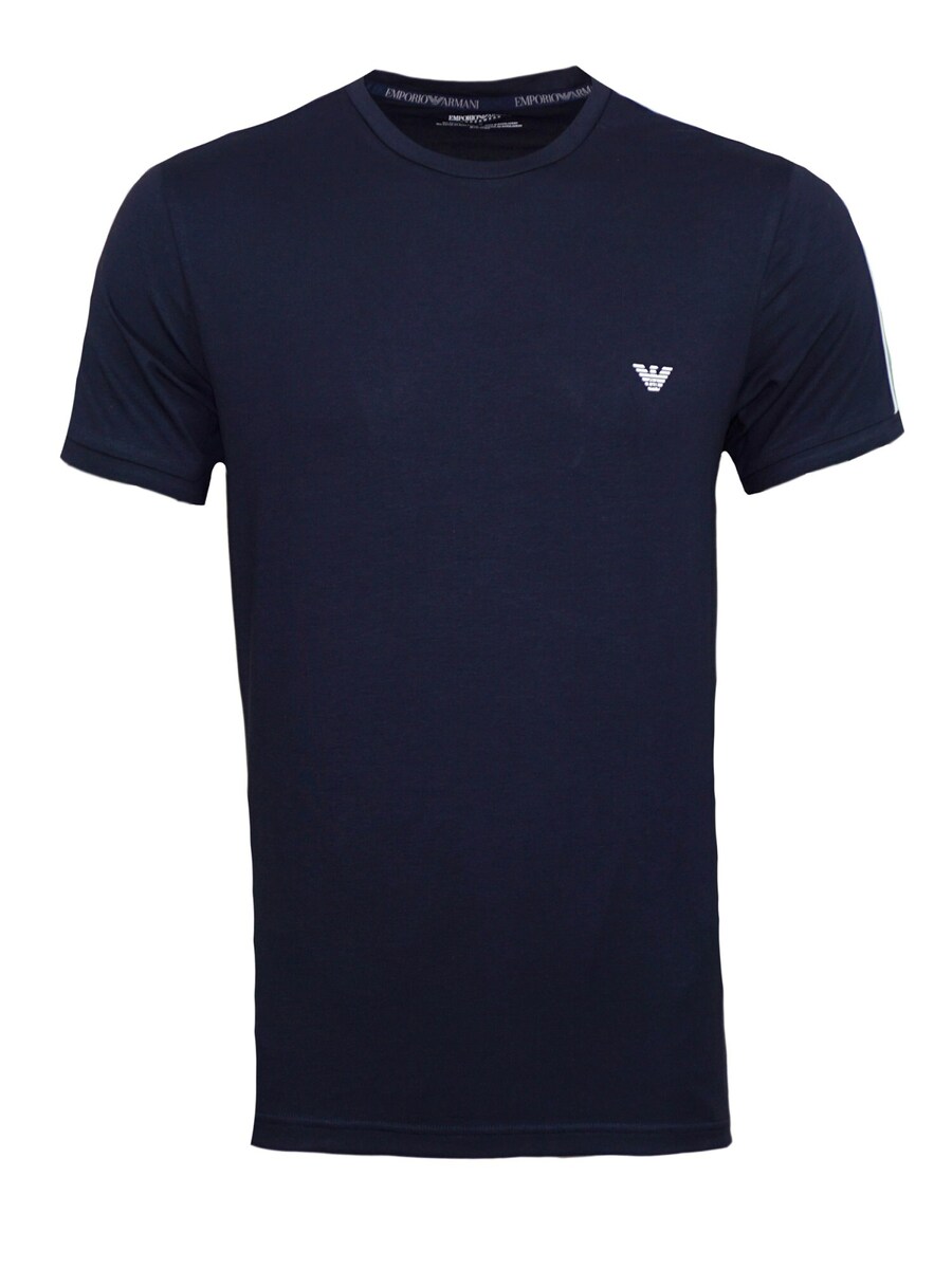

Рубашка Emporio Armani, цвет Navy/Cyan blue