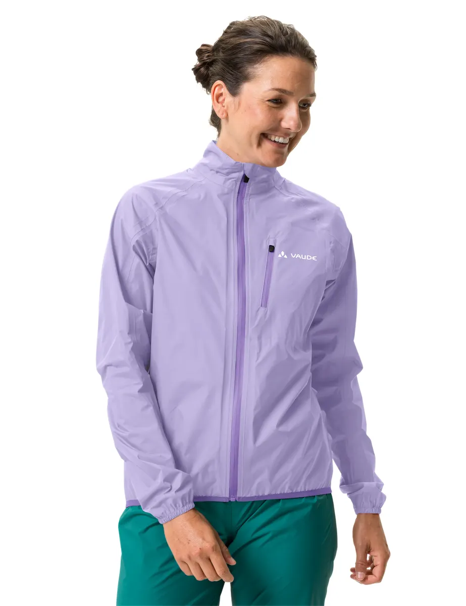 

Дождевик VAUDE "WOMEN'S DROP JACKET III", без капюшона, с нагрудным карманом, цвет Pastel Lilac