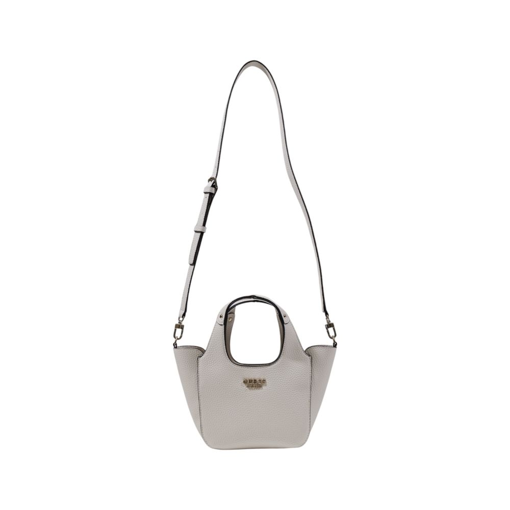 

Кремовая полиэтиленовая сумочка GUESS