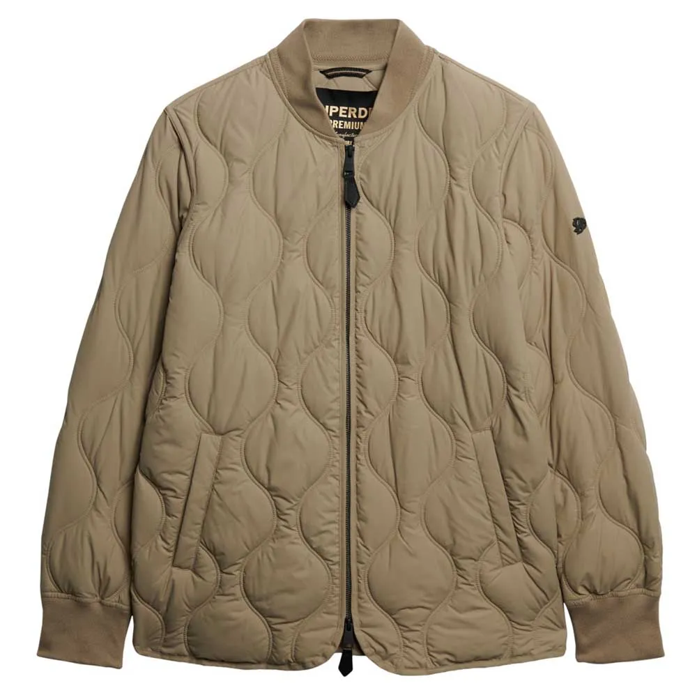 

Куртка Superdry Short Liner padded, бежевый