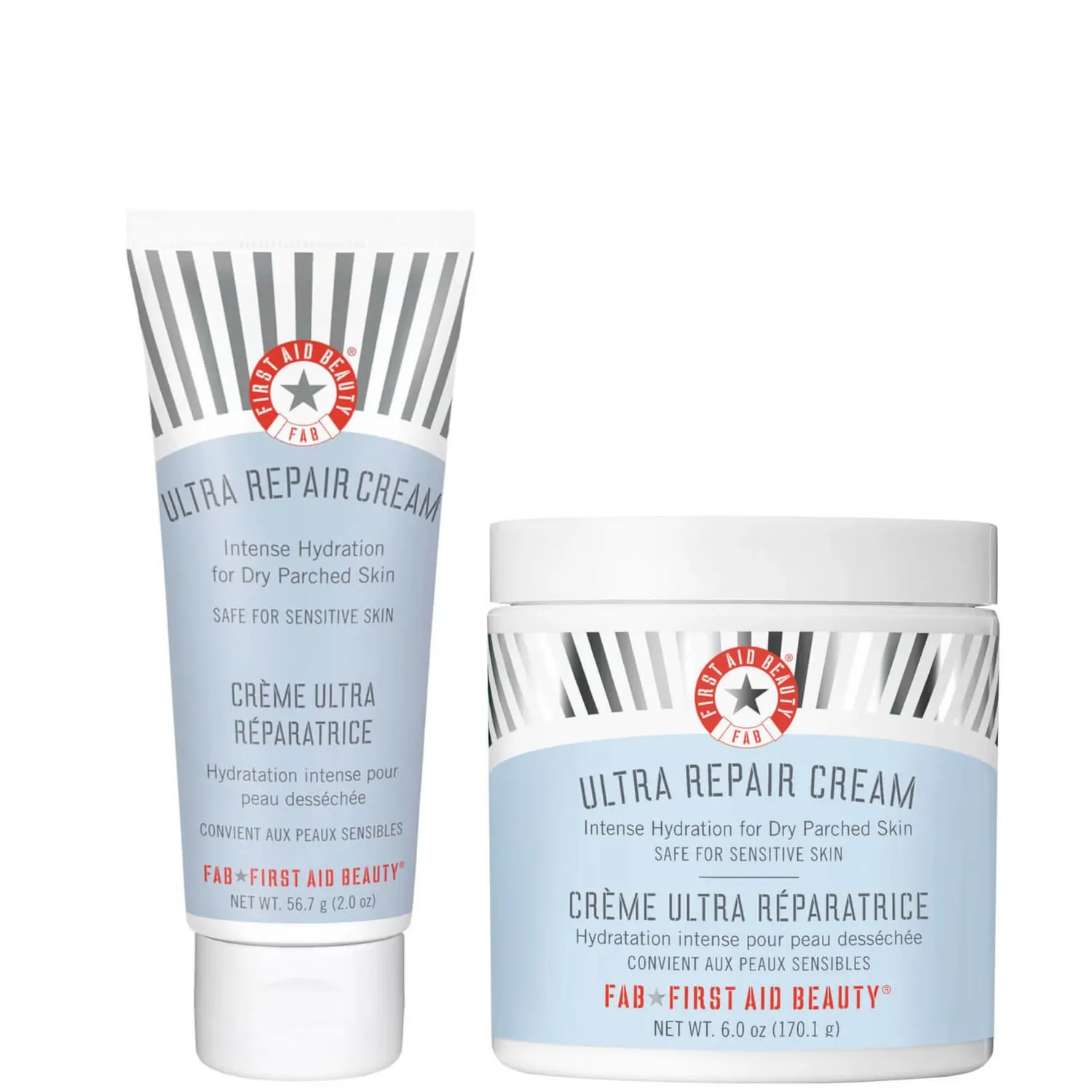 

Крем-дуэт Ultra Repair с жимолостью для дома и в гостях First Aid Beauty