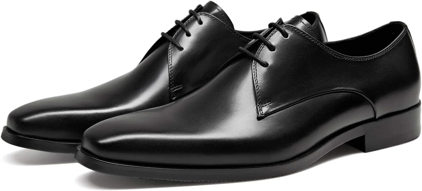 Мужские оксфордские туфли FRASOICUS из натуральной кожи, Black — фото 3