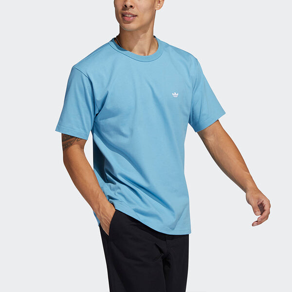 Футболка originals heavyweight shmoofoil logo tee Adidas, синий — фото 3