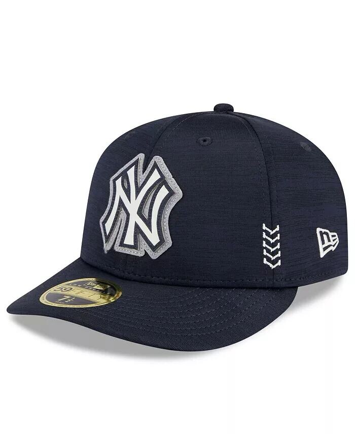 

Мужская темно-синяя бейсболка New York Yankees 2024 Clubhouse Low Profile 59FIFTY Fitted New Era