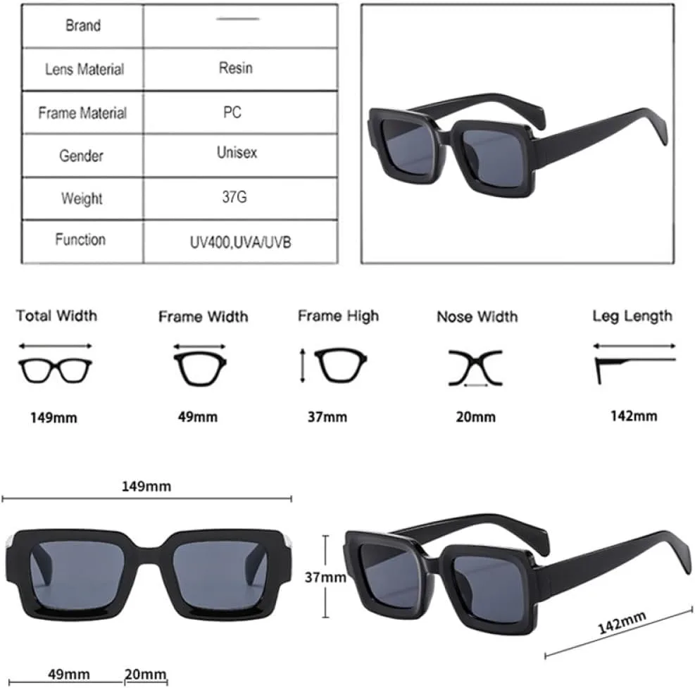

Женские солнцезащитные очки 2027 Square, модные сине-зеленые оттенки, защита от УФ-излучения UV400, мужские очки с прозрачными линзами MTZJH, Olive Green Green