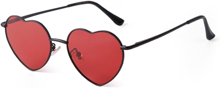 

Модные металлические солнцезащитные очки с розовым сердечком для женщин и мужчин, стильные очки с синими линзами в форме океана, солнцезащитные очки для женщин TYUVIVO, C10